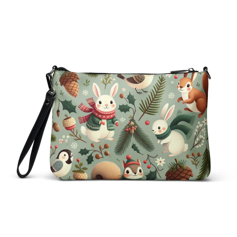 Whimsical Winter Wear Crossbody Bag