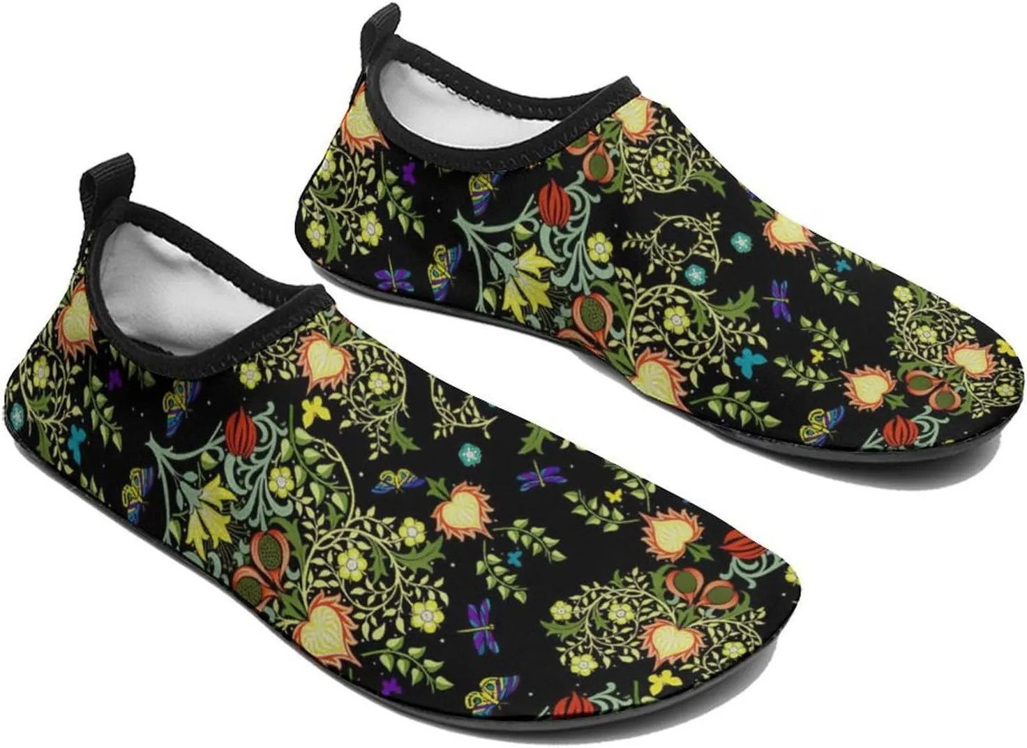 William Morris Persian Floral Men Women Water Shoes Quick-Dry Aqua Socks Barefoot Slip-on for Beach Swim Sport Surf Yoga Exercise