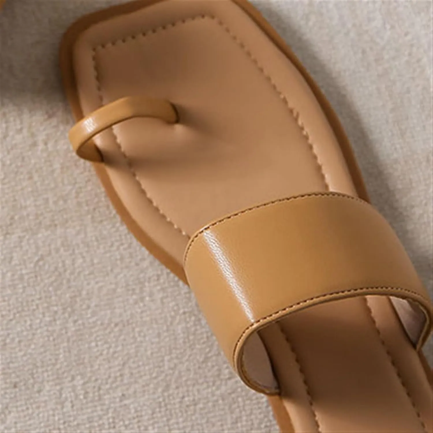 Women Mules Orthopedic Sandals, Women's Square Toe Slip on Flat Wide Bunion Orthopedic Sandals, Breathable Casual Beach Travel, for Big Toe Bone Correction Toe Arch Support