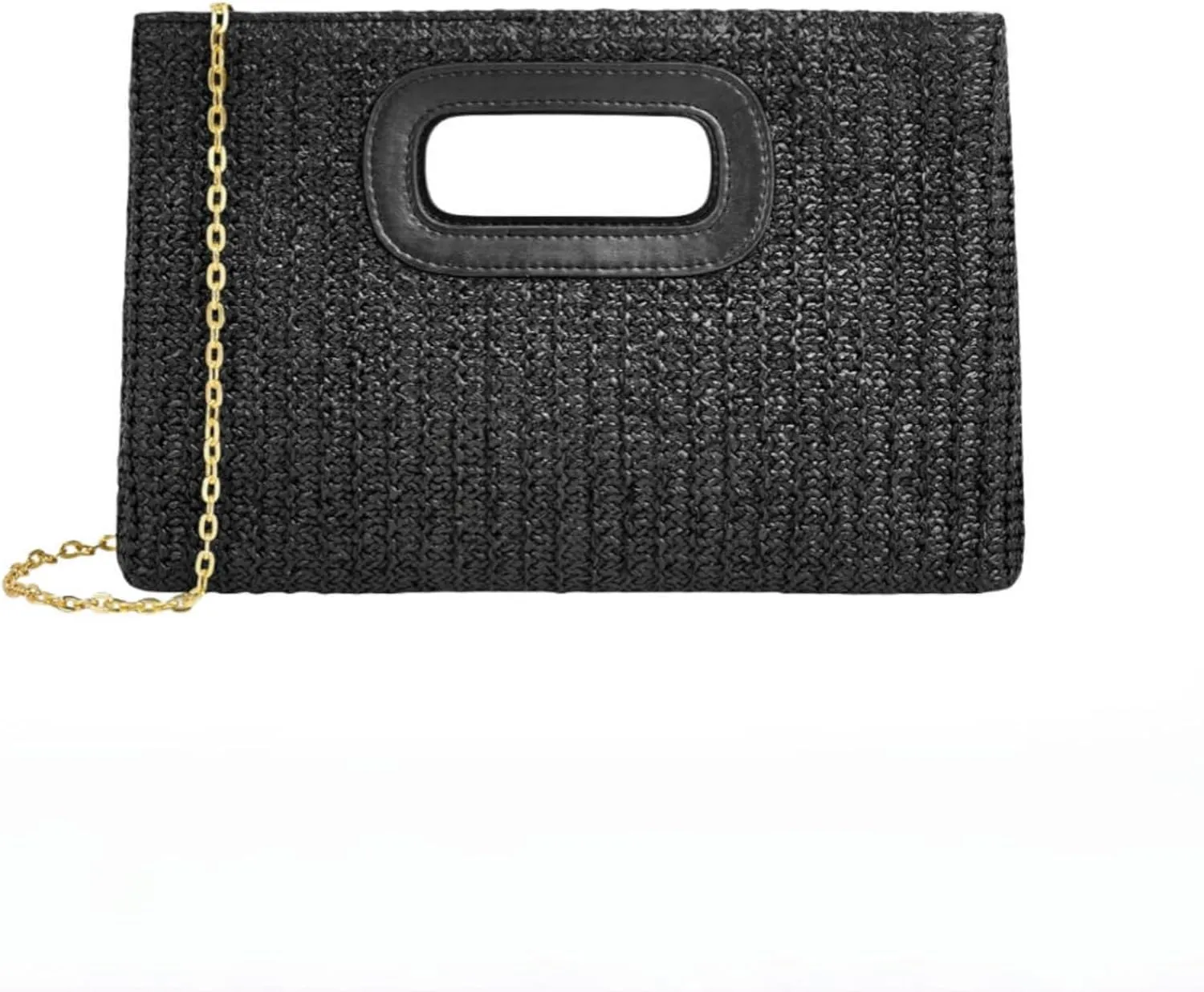 Women Straw Drawstring Bucket Purse Small Tote Shoulder Handbag Hollow Out Cross-body Bag for Summer,Beach