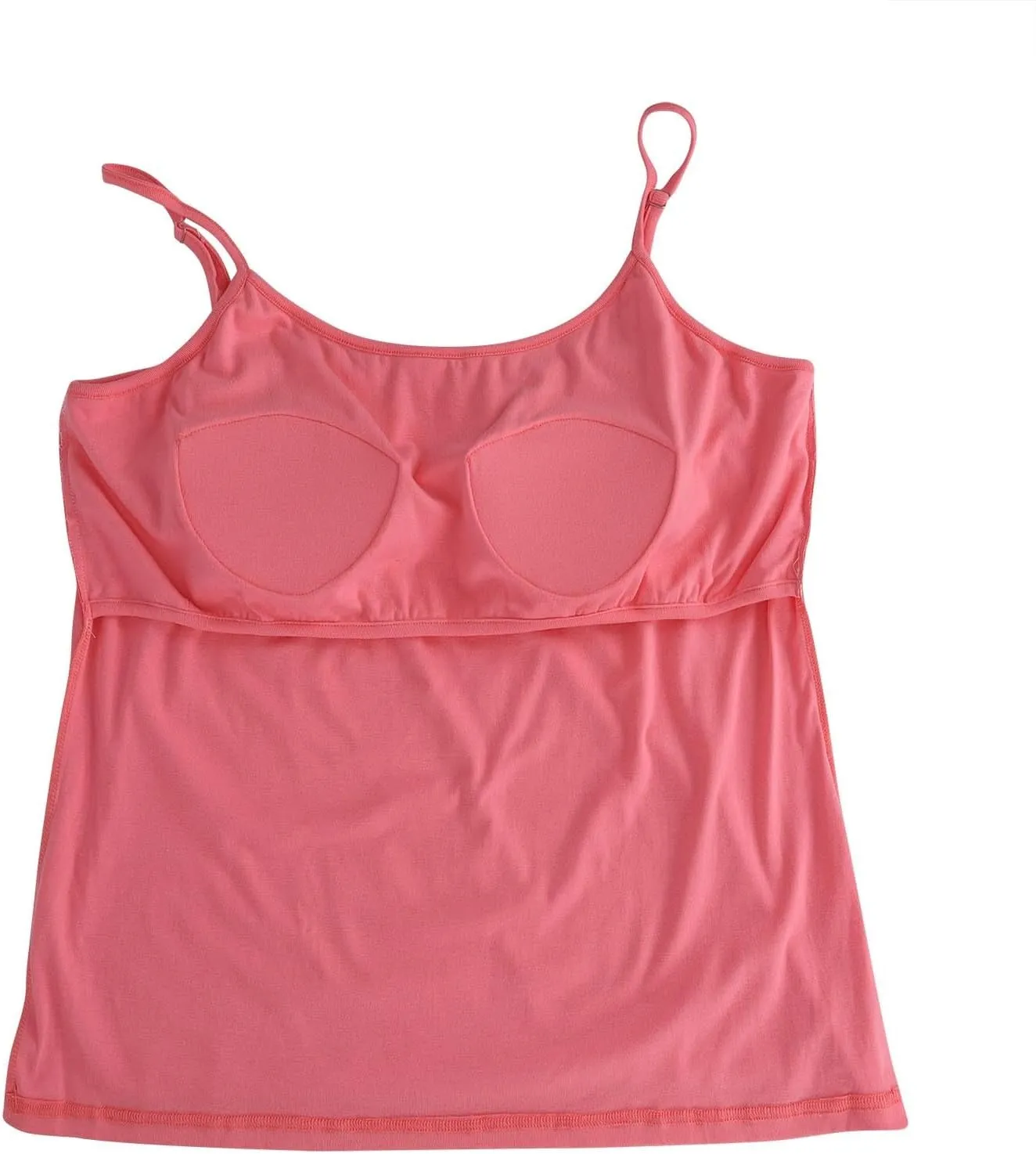 Womens Built in Padded Bra Camisoles Plus Size Spaghetti Strap Tank Tops Summer Workout Crop Top Sexy Slim Cami