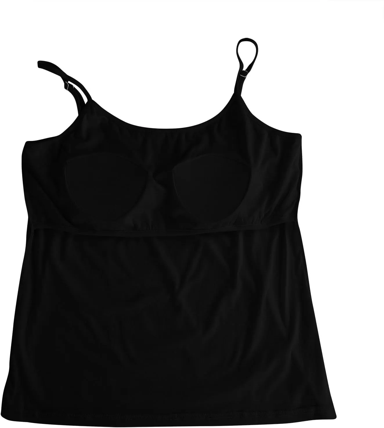 Womens Built in Padded Bra Camisoles Plus Size Spaghetti Strap Tank Tops Summer Workout Crop Top Sexy Slim Cami