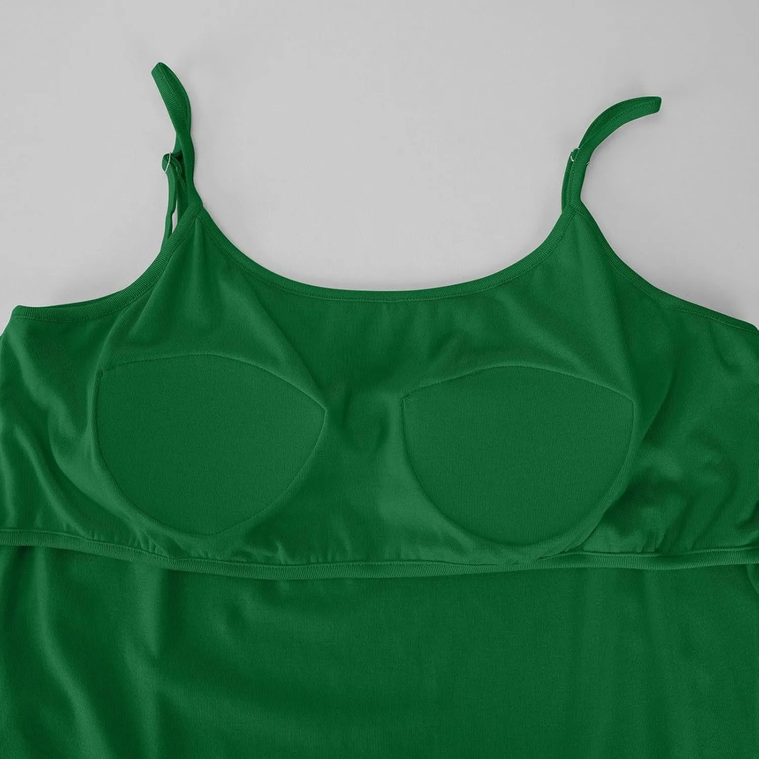 Womens Built in Padded Bra Camisoles Plus Size Spaghetti Strap Tank Tops Summer Workout Crop Top Sexy Slim Cami