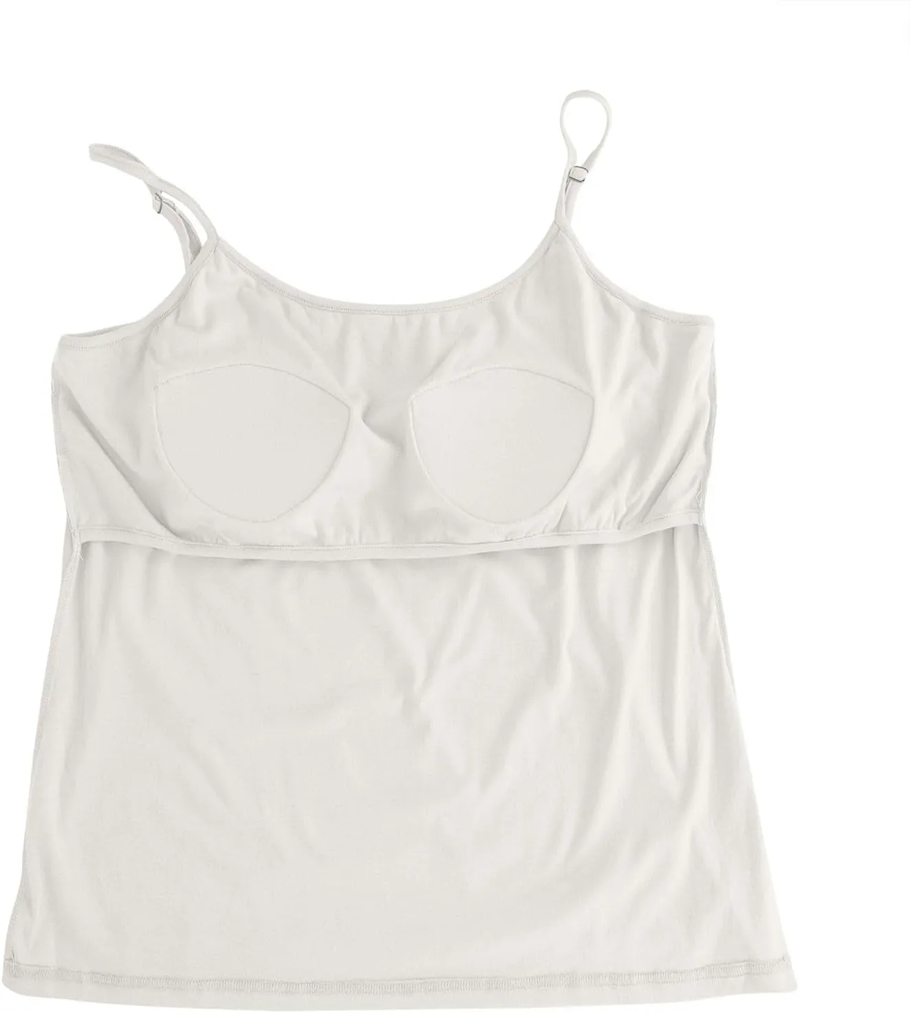 Womens Built in Padded Bra Camisoles Plus Size Spaghetti Strap Tank Tops Summer Workout Crop Top Sexy Slim Cami