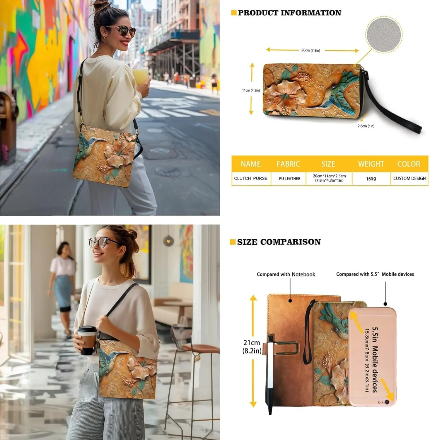 Womens Leather Bucket Tote Bag with Wristlet Wallet Set Waterproof Crossbody Bag with Purse for SHopping