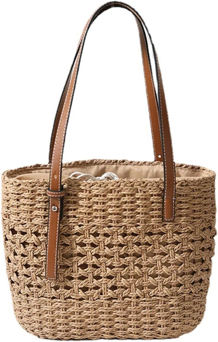 Womens Straw Tote Bag Handbag Summer Straw Beach Bag Hobo Bag Purse Handwoven Shoulder Bag 2025