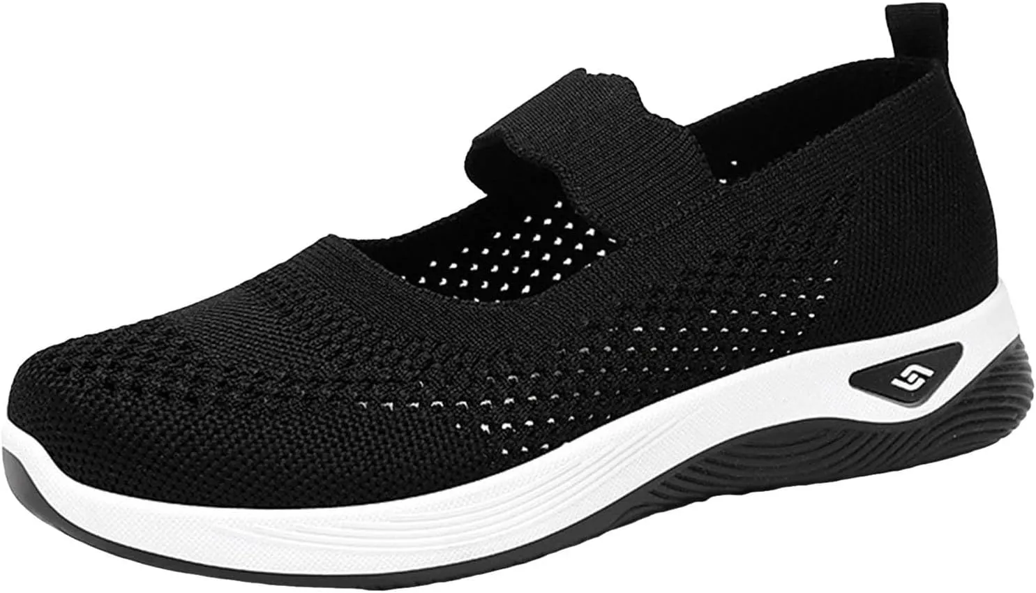 ZSpzx 2025 Women's Casual Sneakers Arch Support Mesh Low Top Orthopedic Runing Shoes Wedge Lightweight Breathable Sneaker with Elastic Strap Slip on Tennis Boat Shoes for Gym Travel Work Walk